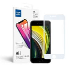 Blue Star Temperirano steklo za iPhone 7 / 8 / SE 2020 (polno lepljivo) Blue Star 5D belo