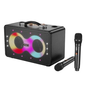 Hoco Bluetooth karaoke komplet 40 W, 6 ur, Hoco HA8, črn