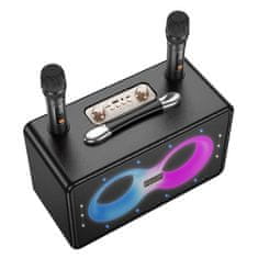 Hoco Bluetooth karaoke komplet 40 W, 6 ur, Hoco HA8, črn