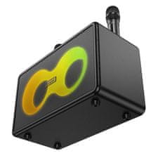 Hoco Bluetooth karaoke komplet 40 W, 6 ur, Hoco HA8, črn