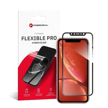 FORCELL Hibridno steklo za iPhone XR / 11 Forcell Flexible 5D črno
