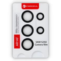 FORCELL Forcell Premium kaljeno steklo za fotoaparat - za Samsung Galaxy S24 Ultra Črno