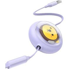 BASEUS BASEUS navijalni kabel 3v1 USB A na Micro USB / Lightning / Tip C 3,5A CB000063 1,1 m vijoličen