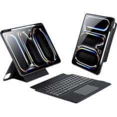 Dux Ducis DUX DUCIS etui DK zložljiv z brezžično tipkovnico za iPad Pro 13 (2024) črn