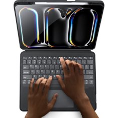 Dux Ducis DUX DUCIS etui DK zložljiv z brezžično tipkovnico za iPad Pro 13 (2024) črn