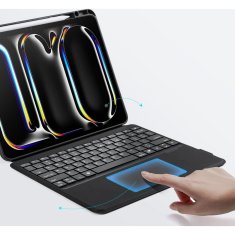 Dux Ducis DUX DUCIS etui DK zložljiv z brezžično tipkovnico za iPad Pro 13 (2024) črn