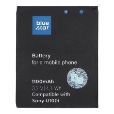 Blue Star Baterija za Sony Ericsson U100 Yari / J10 / J10i2 ELM / Hazel 1100 mAh Blue Star