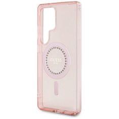 Guess GUESS etui za SAMSUNG S25 Ultra GUHMS25LPFTDTEP (Magnetic IML Rhinestones) roza
