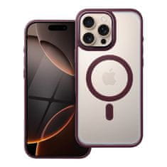 OEM MATTE MAG COVER etui, združljiv z MagSafe za IPHONE 16 Pro Max, rdeč