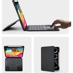 Dux Ducis DUX DUCIS etui DK zložljiv z brezžično tipkovnico za iPad Pro 11 (2024) črn