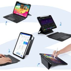 Dux Ducis DUX DUCIS etui DK zložljiv z brezžično tipkovnico za iPad Pro 11 (2024) črn
