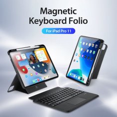 Dux Ducis DUX DUCIS etui DK zložljiv z brezžično tipkovnico za iPad 4/5/6/iPad Pro 11 (2018/2020/2021/2022) črn
