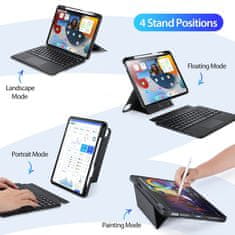 Dux Ducis DUX DUCIS etui DK zložljiv z brezžično tipkovnico za iPad 4/5/6/iPad Pro 11 (2018/2020/2021/2022) črn