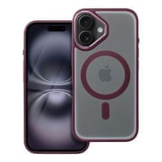 OEM MATTE MAG COVER etui, združljiv z MagSafe za IPHONE 16 rdeč