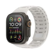 Dux Ducis DUX DUCIS magnetni silikonski pas CS za Apple Watch 42/44/45/46/49 mm, siv