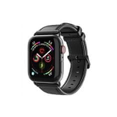 Dux Ducis DUX DUCIS usnjen pas YA za Apple Watch 38/40/41 mm črn
