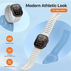 Dux Ducis DUX DUCIS magnetni silikonski pas CS za Apple Watch 42/44/45/46/49 mm, siv