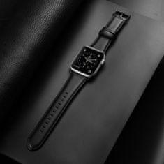 Dux Ducis DUX DUCIS usnjen pas YA za Apple Watch 38/40/41 mm črn