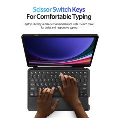 Dux Ducis DUX DUCIS etui DK zložljiv z brezžično tipkovnico za SAMSUNG Tab S9/S9FE/S10FE črn
