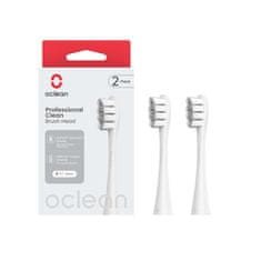 Oclean Nastavek Professional Clean - 2 kos Siva, za električno zobno ščetko