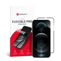 FORCELL Hibridno steklo za iPhone 12 PRO MAX Forcell Flexible 5D črno