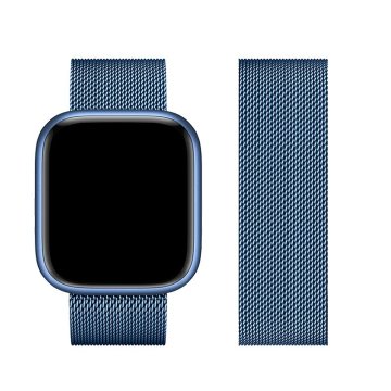 FORCELL Pasek do Apple Watch Forcell F-Design FA03 magnetyczny stal 42 / 44 / 45 / 49 mm niebieski