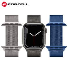 FORCELL Forcell F-Design FA03 magnetni jekleni pas za Apple Watch, 38/40/41 mm, črn