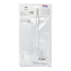 OEM Adapter tip C (moški) za VGA bel