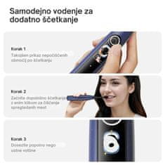 Oclean Električna zobna ščetka X Lite Set Temno Modra, Sonični motor