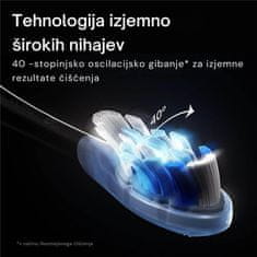 Oclean Električna zobna ščetka X Ultra 20 Set Črna, Sonični motor