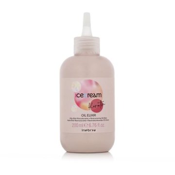 Inebrya Ice Cream Keratin Oil Elixir balzam za lase barvani lasje neukrotljivi in poškodovani lasje suhi lasje unisex