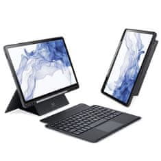 Dux Ducis DUX DUCIS etui DK zložljiv z brezžično tipkovnico za SAMSUNG Tab S8 (X700/X706)/S7 (T870/T875/T876B) črn