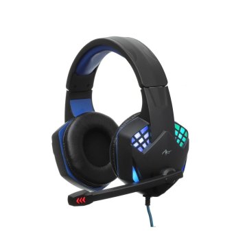 ART ART žične slušalke za igre Jack 3,5 mm / USB A z mikrofonom G11 črne
