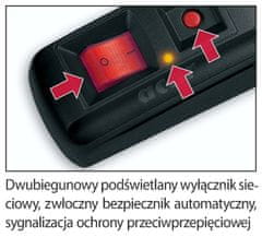 ACAR NAPETOSTNI FILTER / NAPAJALNA LETEVA ACAR F5 črna 3m