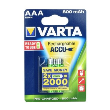 Varta VARTA akumulatorska baterija R3 (AAA) 800 mAh 2 kos