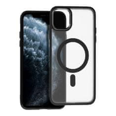 OEM MATTE MAG COVER etui, združljiv z MagSafe za IPHONE 11 Pro Max, črn