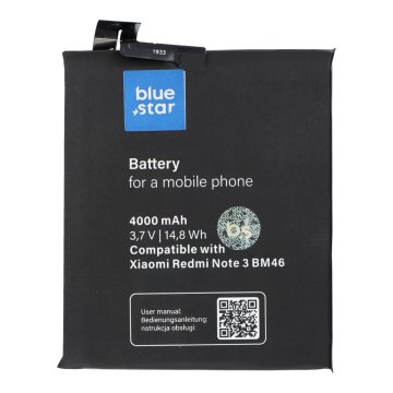 Blue Star Baterija za Xiaomi Redmi Note 3 (BM46) 4000 mAh Blue Star