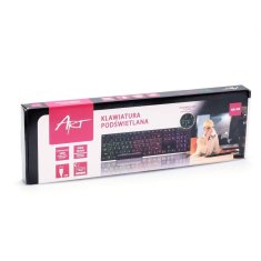 ART ART USB A QWERTY osvetljena tipkovnica AK-49 črna