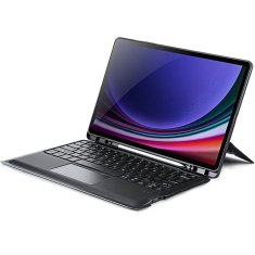 Dux Ducis DUX DUCIS etui DK zložljiv z osvetljeno brezžično tipkovnico za SAMSUNG Tab S10 Plus/S9 Plus/S9 FE Plus črn