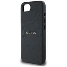 Guess GUESS etui za IPHONE 16e (SE 4 2025) združljiv z MagSafe GUHMPSE4PGHSMMK (PU Grained Gold Ring) črn