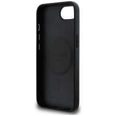 Guess GUESS etui za IPHONE 16e (SE 4 2025) združljiv z MagSafe GUHMPSE4G4GFRK (PU 4G Ring Classic Logo) črn