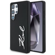 Karl Lagerfeld KARL LAGERFELD etui za SAMSUNG S25 Ultra KLHCS25LSCMSMVK (silikonski znak in kovinski logotip) črn
