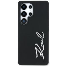 Karl Lagerfeld KARL LAGERFELD etui za SAMSUNG S25 Ultra KLHCS25LSCMSMVK (silikonski znak in kovinski logotip) črn