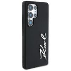 Karl Lagerfeld KARL LAGERFELD etui za SAMSUNG S25 Ultra KLHCS25LSCMSMVK (silikonski znak in kovinski logotip) črn