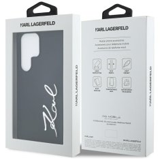 Karl Lagerfeld KARL LAGERFELD etui za SAMSUNG S25 Ultra KLHCS25LSCMSMVK (silikonski znak in kovinski logotip) črn