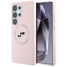 Karl Lagerfeld KARL LAGERFELD etui za SAMSUNG S25 Ultra KLHMS25LSKCHTCP (Magnetic Silicone Double Heads) roza