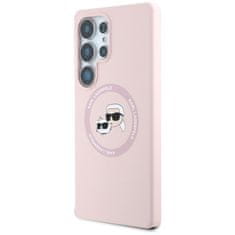 Karl Lagerfeld KARL LAGERFELD etui za SAMSUNG S25 Ultra KLHMS25LSKCHTCP (Magnetic Silicone Double Heads) roza