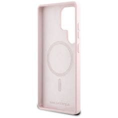 Karl Lagerfeld KARL LAGERFELD etui za SAMSUNG S25 Ultra KLHMS25LSKCHTCP (Magnetic Silicone Double Heads) roza