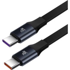 BASEUS BASEUS avtomobilska polnilna naprava z zložljivim kablom 2 x tip C 3A 33W CCTX-CC črna