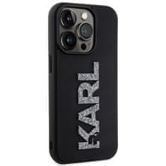 Karl Lagerfeld KARL LAGERFELD etui za IPHONE 15 Pro Max KLHCP15X3DMBKCK (3D Logo Glitter) črn
